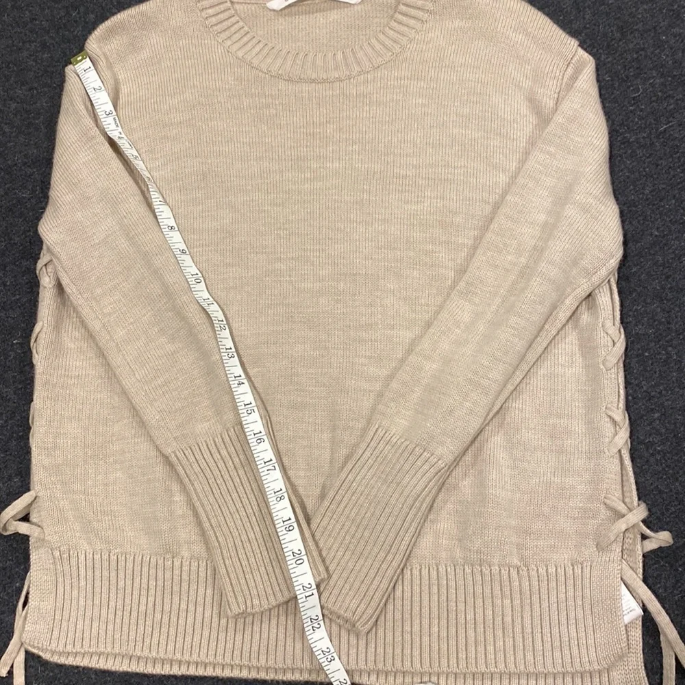 Athleta Oversized Merino Side Lace Sweater EUC